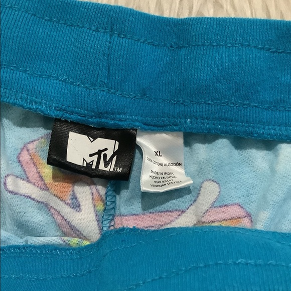 MTV blue tie dye lounge pj pants - Picture 4 of 6